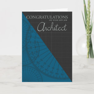Carte Architect - New Job - Stylish With Graph Paper