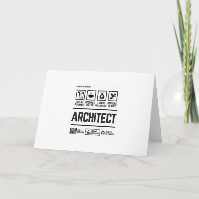 Carte architecte (Devant)