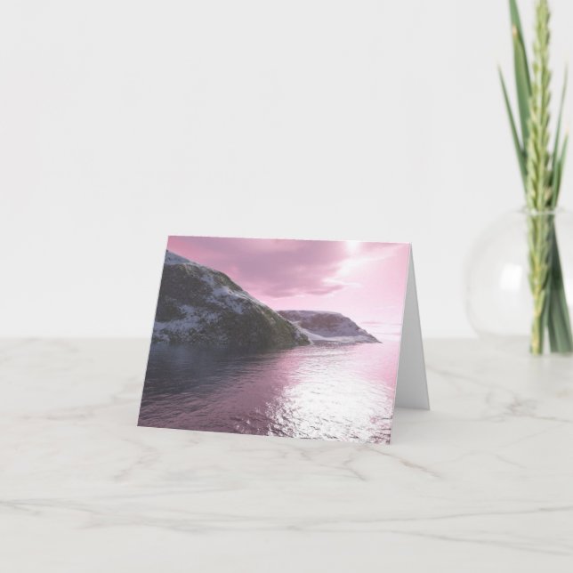 Carte Arctic Pink Sunrise (Devant)
