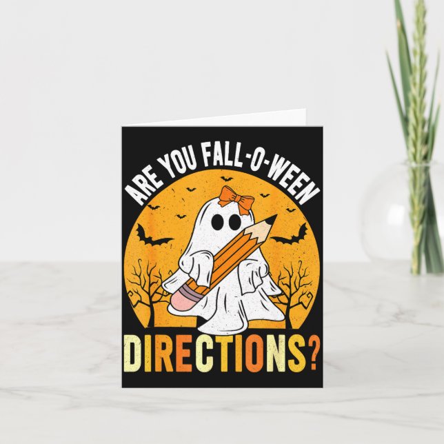 Carte Are You Fall-o-ween Direction Funny Sarcastic Quot (Devant)