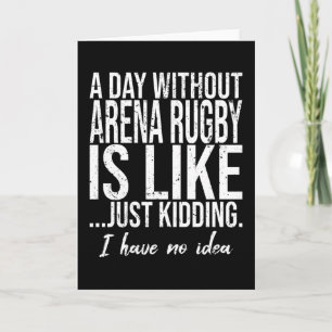 Carte Arena Rugby drôle cadeau sportif