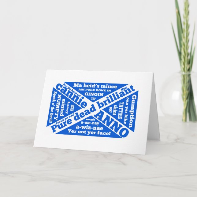 Carte Argot écossais et expressions (Devant)