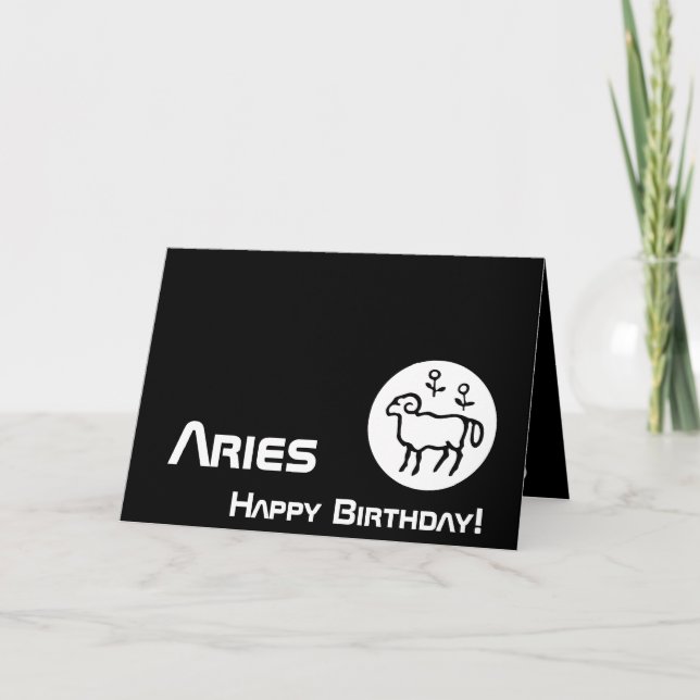 Carte Aries, Anniversaire !-Personnaliser (Devant)