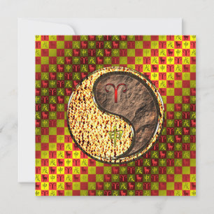 Carte Aries et singe de la Terre