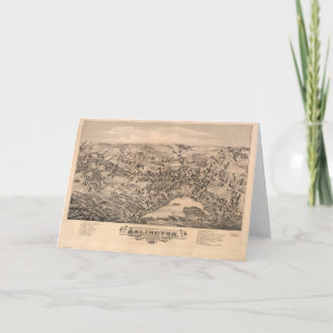 Carte Arlington Massachusetts (1884)