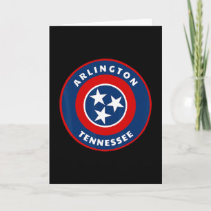 Carte Arlington Tennessee Tn Drapeau Dge Médaillon Souve