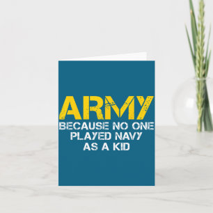 Carte Armée Parce Que J'ai Joué À La Marine Quand J'étai