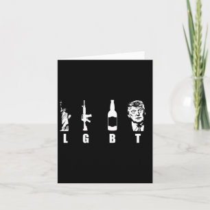 Carte Armes à feu Bière Trump 2020 - Trump Pence Maga