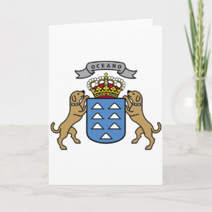 Carte Armoiries Canaries Symbole officiel Espagne