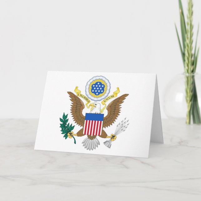 Carte Armoiries des États-Unis (Devant)