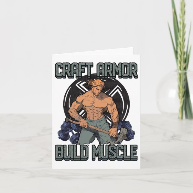 Carte Armure d'artisanat Construire Muscle Cosplay Gym C (Devant)