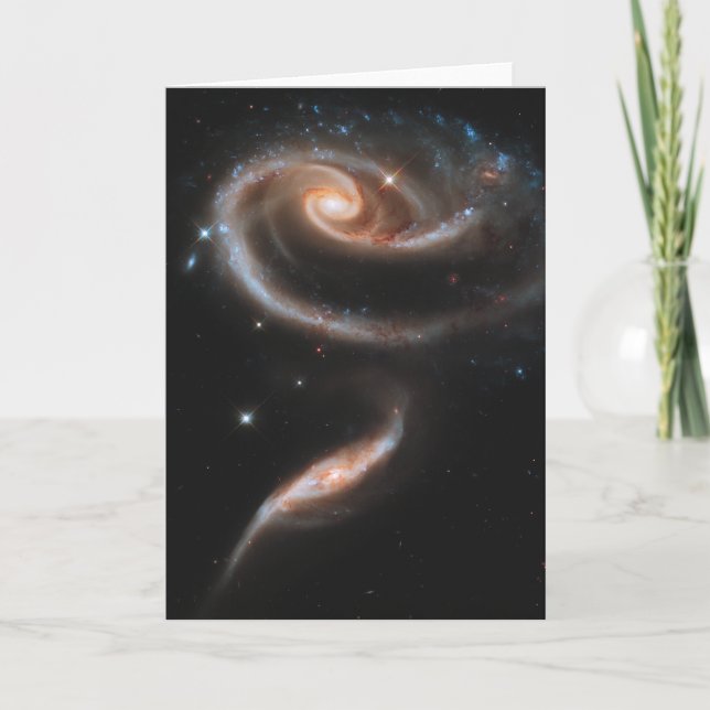 Carte Arp 273 Galaxies Interagissant En Andromède. (Devant)