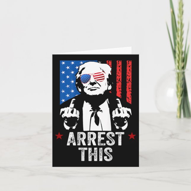 Carte Arrestation de Trump ceci ( au dos ) (Devant)