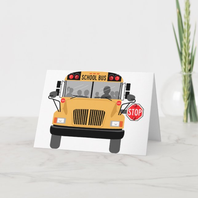 Carte Arrêt de bus scolaire (Devant)