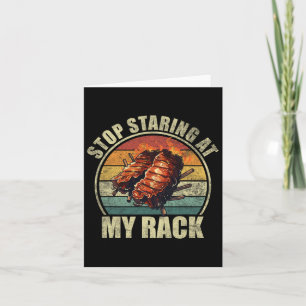 Carte Arrête De Tourner Vers Mon Rack ! Amoureux De Bbq