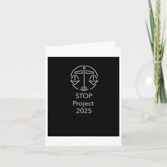 Carte Arrêter le graphique du projet 2025 (Devant)