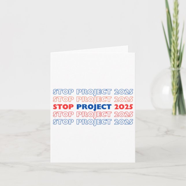 Carte Arrêter le projet 2025 13 (Devant)