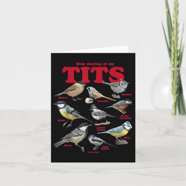 Carte Arrêtez De Regarder Mes Oiseaux ! (Devant)