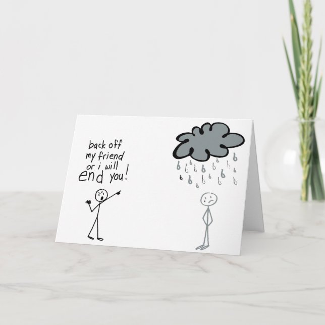 Carte Arrêtez la mauvaise pluie (Devant)