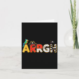 Carte Arrgh pirate halloween costume enfants citrouille 