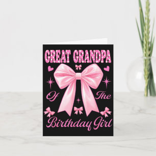 Carte Arrière-père anniversaire fille coquette rose appa