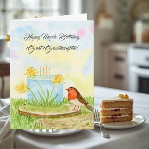 Carte Arrière-petite-fille Joyeux Anniversaire Mars Jonq