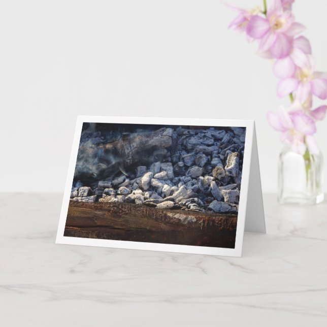 Carte Arrière - plan de charbon à chaud (Orchidée)