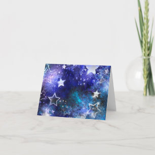 Carte Arrière - plan spatial avec étoiles