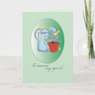 Carte Arrosage Can Planter Anniversaire
