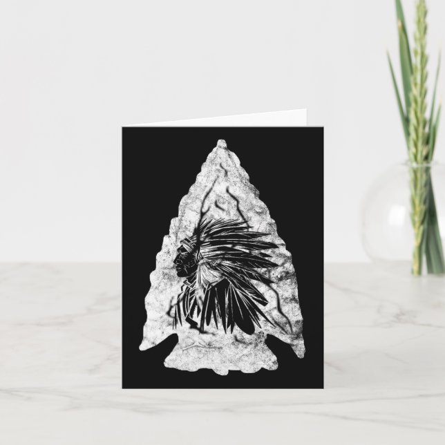 Carte Arrowhead Hunter Indian Chief Relic Hunter Native (Devant)