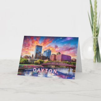 Carte Art abstrait de Dayton