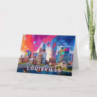 Carte Art abstrait de Louisville