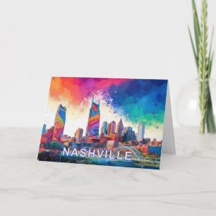 Carte Art abstrait de Nashville
