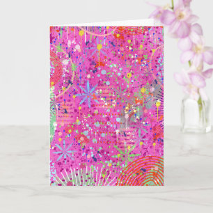 Carte Art abstrait : Rêves d'été