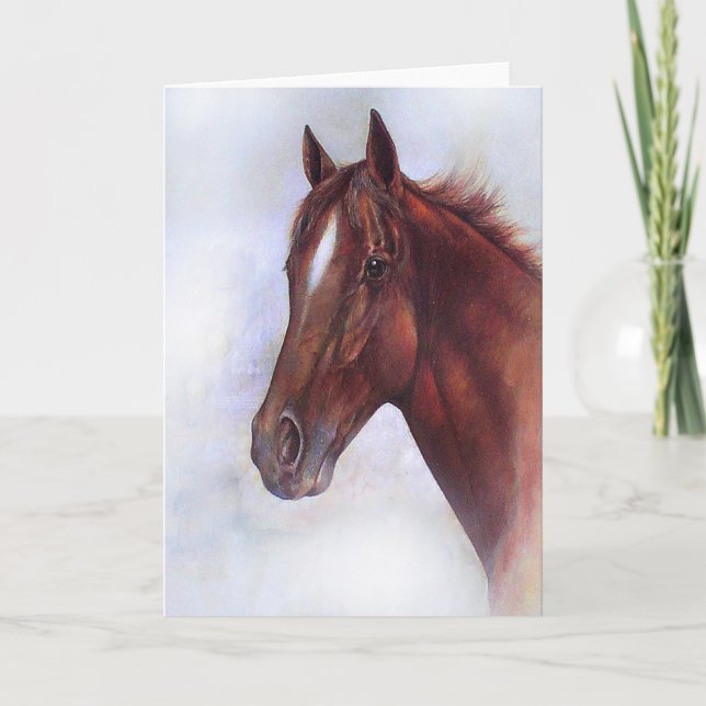 Carte Art animalier de chuchotement de cheval (Devant)