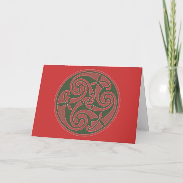 Carte Art Celtique Spiral Design (Devant)