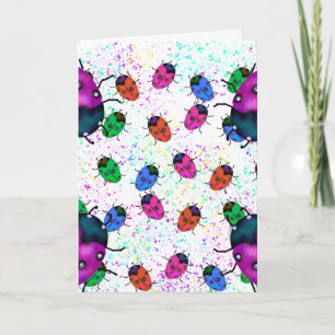 CARTE ART COCCINELLE