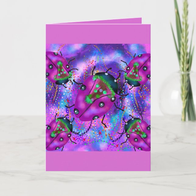 CARTE ART COCCINELLE (Devant)