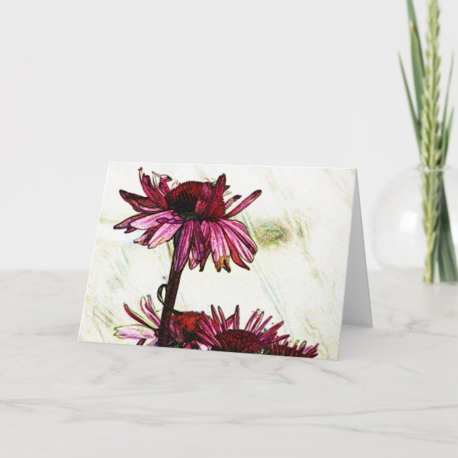 Carte Art Coneflower (Devant)
