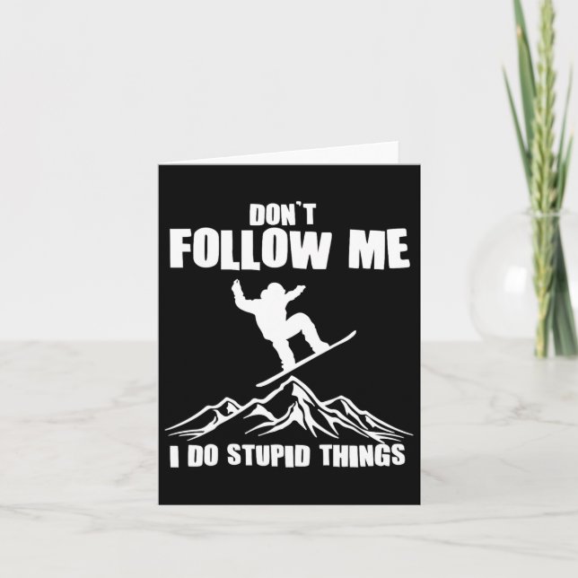 Carte Art cool Snowboard Pour Hommes Femmes Snowboard Sn (Devant)