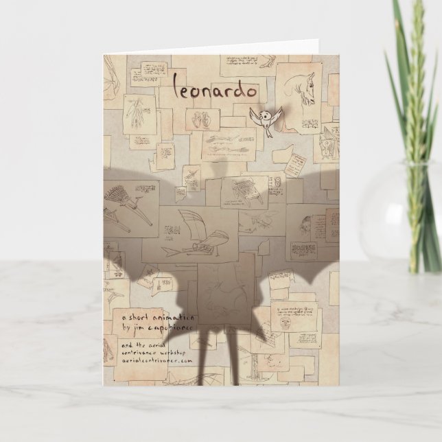 Carte Art d'affiche de Leonardo par Valentin Fischer (Devant)