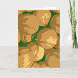 Carte Art de baseball Pop Art