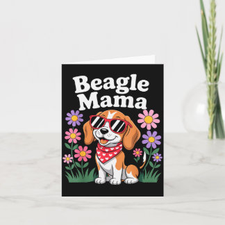 Carte Art de Beagle drôle pour femmes filles maman Beagl