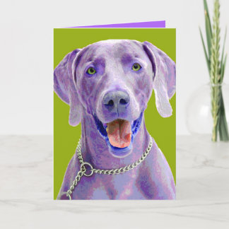 Carte Art de bruit Weimaraner