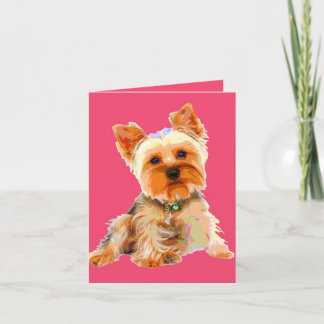 Carte Art de bruit Yorkie