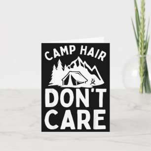Carte Art de camping drôle pour hommes femmes camp cheve