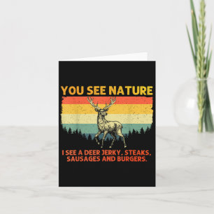 Carte Art de chasse au cerf pour hommes femmes chasseur 