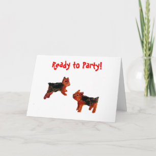 Carte Art de chien d'amusement de Terrier