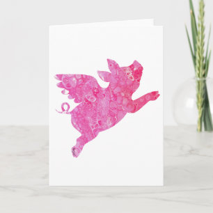 Carte Art de cochon volant, Cochon volant