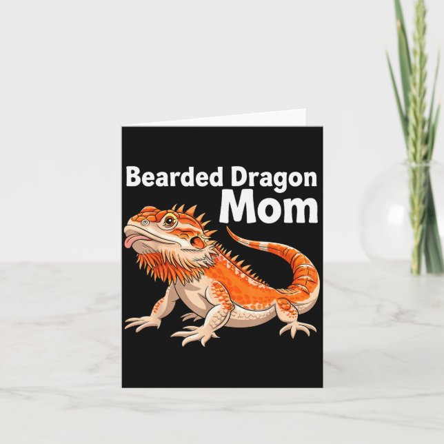 Carte Art de dragon barbu cool pour femmes filles dragon (Devant)